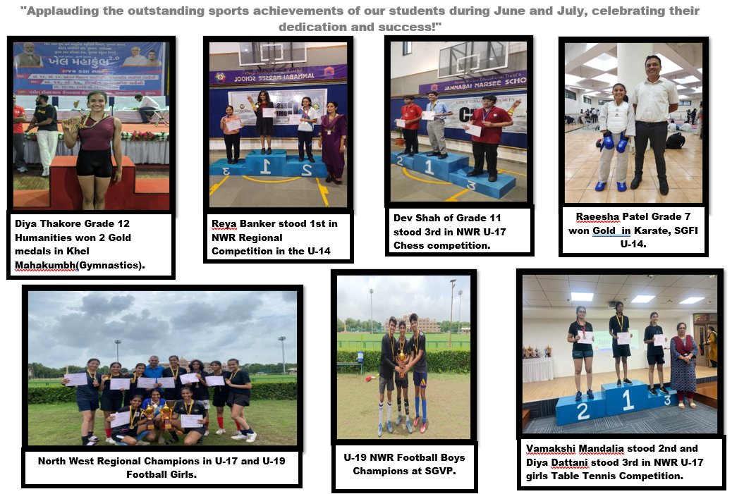 Sports Achievements  June and July 2024